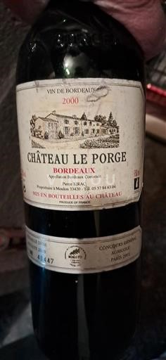 Bordeaux Château Le Porge 2000