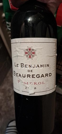 Bordeaux Pomerol Beauregard Le Benjamin de Beauregard 2008