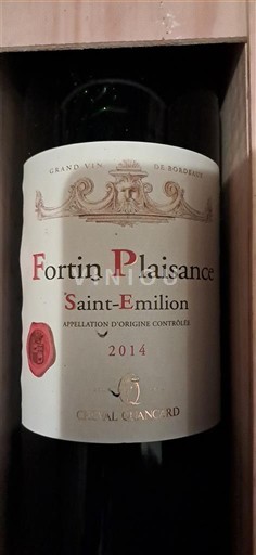 Bordeaux Saint-Émilion Fortin Plaisance 2014