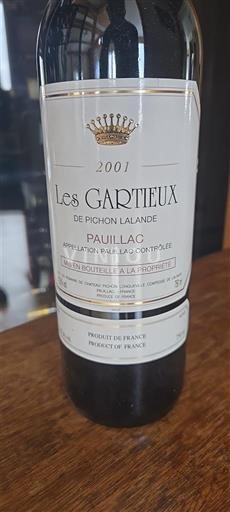 Bordeaux Pauillac Les Gartieux de Pichon Lalande 2001