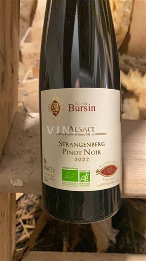 Alsácia Agathe Bursin Strangenberg Pinot Noir 2022