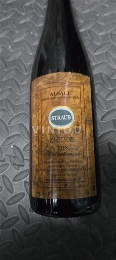 Alsace Straub Élevé en barriques 2018