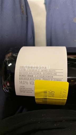 Pfalz Không được chỉ định Weingut Braun 2020