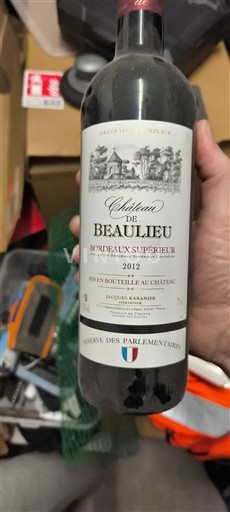 Burdeos Bordeaux superior Château Beaulieu Réserve des Parlementaires 2012