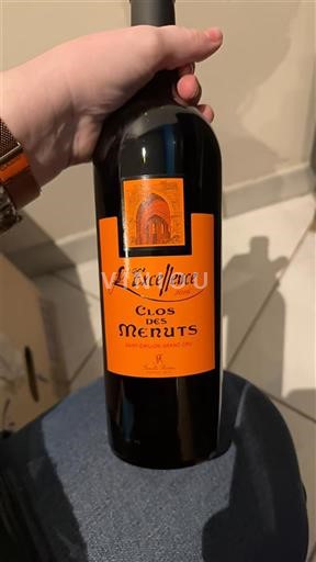 Bordeaux Saint-Émilion Grand Cru Grand Cru Clos des Menuts L'Excellence Icke årgångsbetecknad