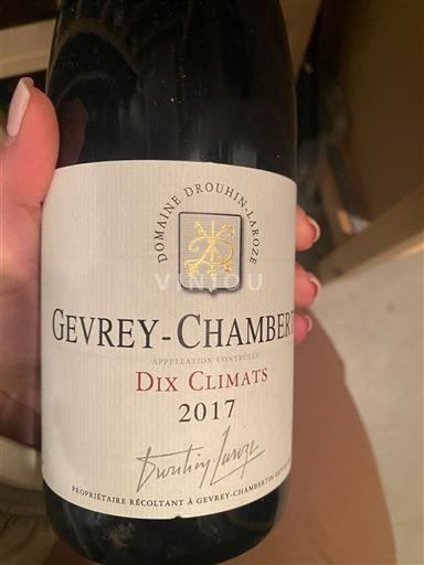 Bourgondië Gevrey-Chambertin Domaine Drouhin-Laroze Dix Climats 2017