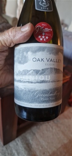 Kap Sydkyst Elgin Oak Valley Greenland Vineyards Pinot Noir 2019