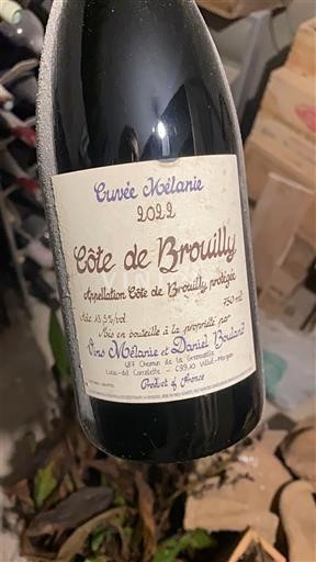 Beaujolais Côte-de-brouilly Vins Mélanie et Daniel Bouland Mélanie 2022