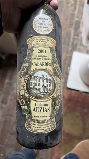 Langvedok Cabardès Château Auzias Petits Messieurs 2001