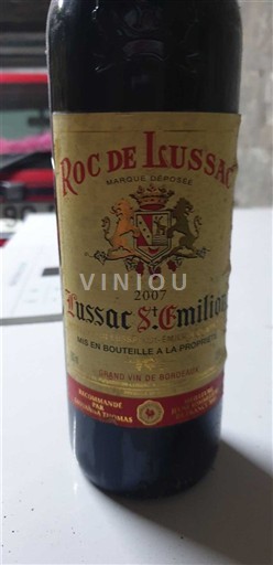 Bordeaux Lussac-saint-émilion Roc de Lussac 2007