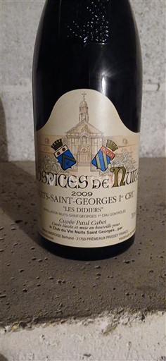 Weine Rouge sec Les Didiers Hospices de Nuits 2009 Frankreich Burgund Nuits-Saint-Georges AOC Premier Cru