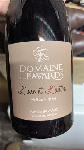 Rhônedalen Côtes du Rhône Domaine S Favards L'une et L'autre Vieilles Vignes 2019