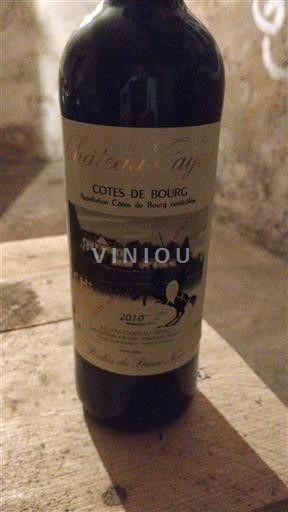 Bordeaux Côtes-de-bourg Château Tayac Rubis du Prince Noir 2010