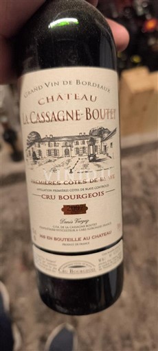 Burdeos No especificado Château La Cassagne Bouffet 2007