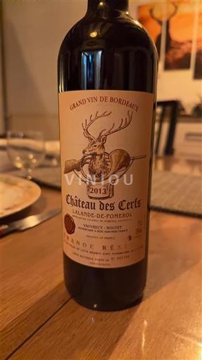 Bordeaux Lalande-de-Pomerol Château S Certs 2013