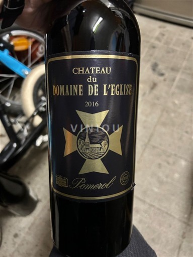 Bordeaux Pomerol Domaine Domaine de l'Église 2016
