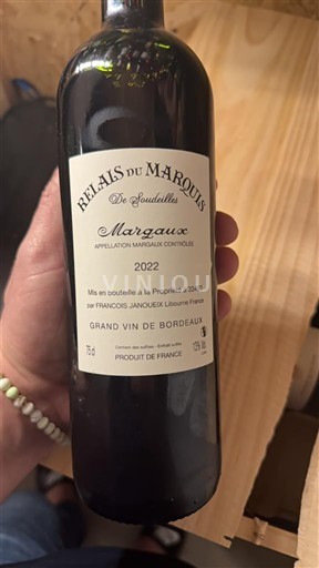 Bordeaux Margaux Relais du Marquis De Gaudilles 2022