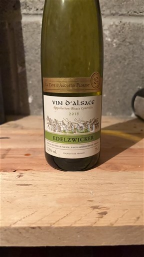 Alsace La Cave d'Augustin Florent Edelzwicker 2018