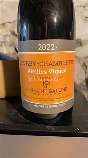 Burgundy Gevrey-Chambertin Domaine Gallois Vieilles Vignes 2022
