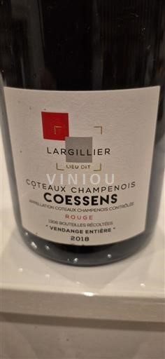 Champagne Coteaux-champenois Coessens Largillier Lieu Dit 2018