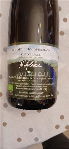 Alsácia Domaine Sylvie Spielmann N'Alsace 2019