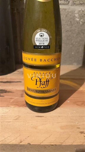 Alsace Gewurztraminer Pfaff Bacchus 2017