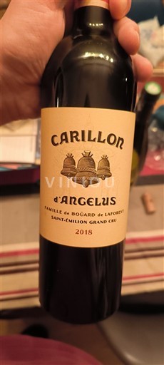 Bordeaux Saint-Émilion Grand Cru Grand Cru Angélus Carillon d'Angélus 2018