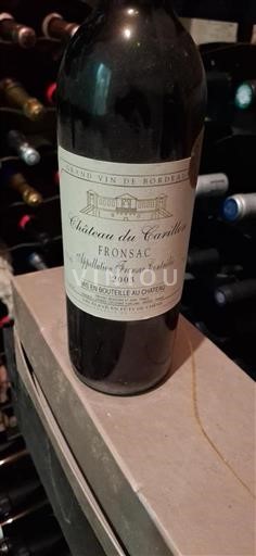 Bordéus Fronsac Château Carillon 2003