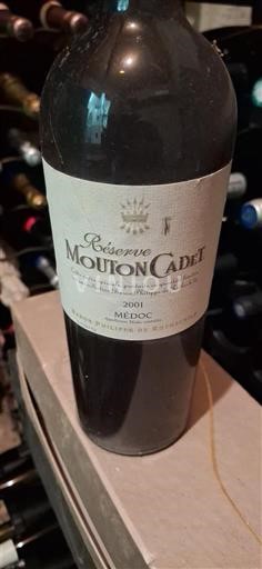 Bordeaux Médoc Mouton Cadet Réserve 2001