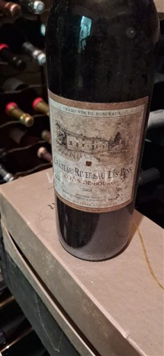 Bordeaux Côtes-de-bourg Château Rivereau Les Pins 2001