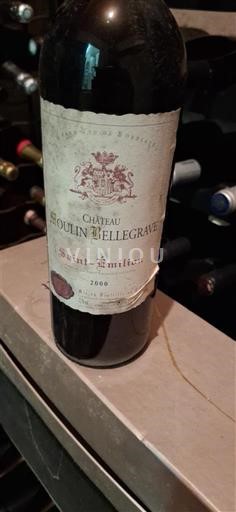 Bordeaux Saint-Émilion Château Moulin Bellegrave 2000