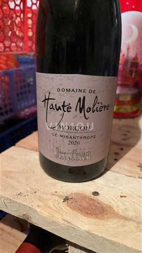 Beaujolais Morgon Domaine Haute Molière Le Misanthrope 2020