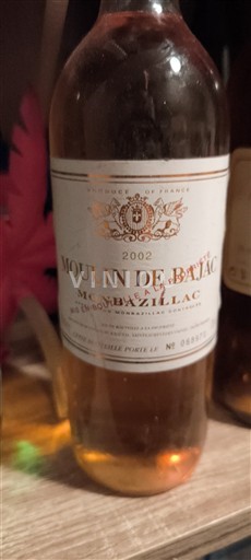 Lounais-Ranska Monbazillac Moulin de Batjac 2002