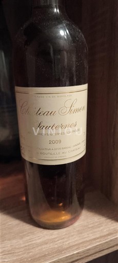 Bordéus Sauternes Château Simon 2009