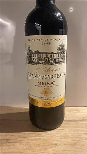 Bordeaux Médoc Château Grand Marceaux 2008