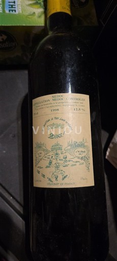 Bordeaux Médoc Grand Listrac 1998