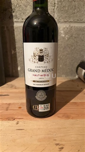 Bordeaux Haut-Médoc Château Grand Médoc Bourgeois 2019