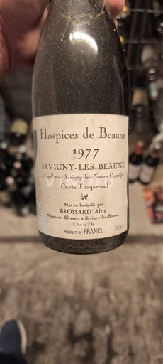 Bourgogne Savigny-lès-Beaune Hospices de Beaune Fouquerand 1977
