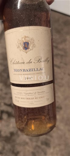 Tây Nam Monbazillac Château Bailly 1997