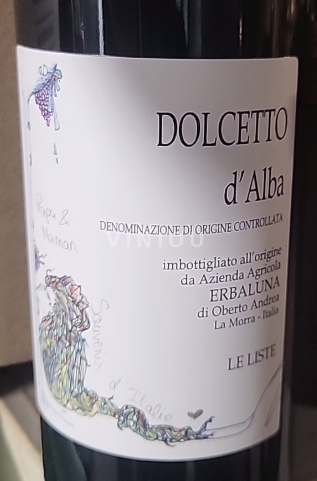 Piemonte Dolcetto d'Alba Erbaluna Ikke årgangsbestemt