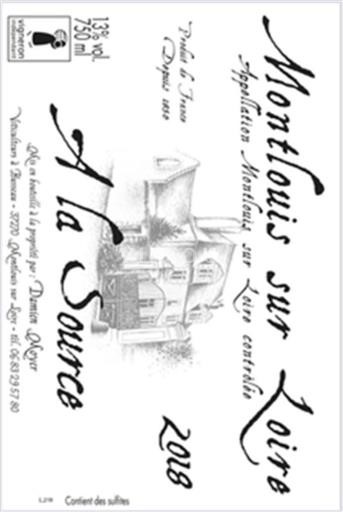 Vallée de la Loire Montlouis-sur-loire Domaine Moyer À la Source 2018