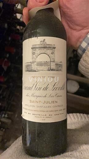 Bordeaux Saint-Julien Château Léoville Las Cases Grand Vin de Léoville du Marquis de Las Cases 1989