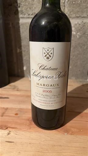 Bordeaux Margaux Labégorce Zédé 2005