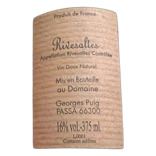 Roussillon Rivesaltes Puig Parahy Không niên vụ