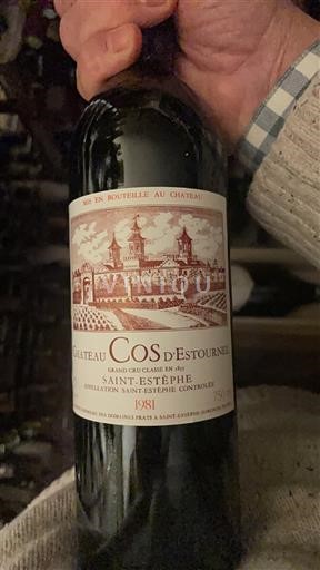 Bordeaux Saint-Estèphe Grand Cru Château Cos d'Estournel 1981