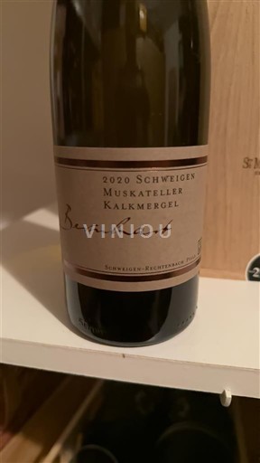 Pfalz Không được chỉ định Berhart Schweigen Muskateller Kalkmergel 2020