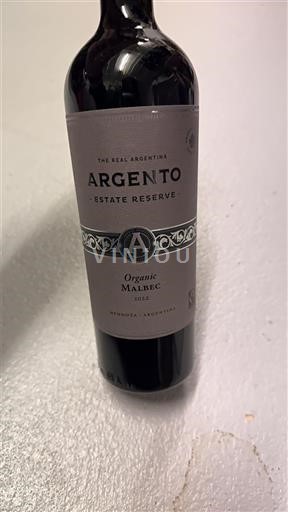 Mendoza Argento Estate Reserve Organic Malbec 2022