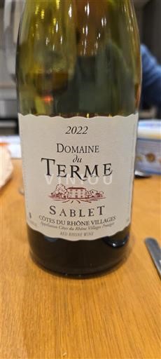 Thung lũng Rhône Côtes-du-rhône-villages Domaine Terme Sablet 2022