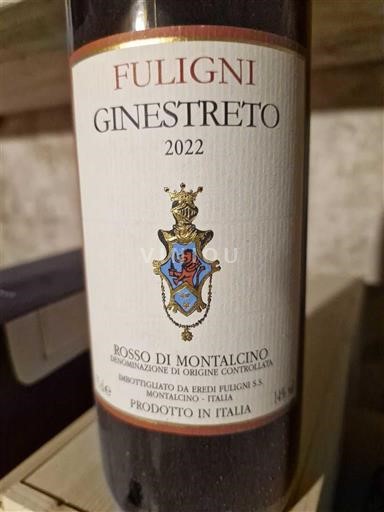 Toscana Rosso di Montalcino Fuligni Ginestreto 2022