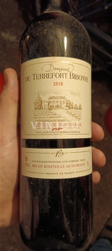 Bordeaux Côtes-de-Bordeaux Domaine Terrefort Bibonne 2018